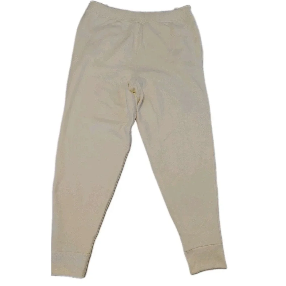 Champion Men's Warm Soft Fleece Side Pockets Drawcord‎ Jogger Large Natural